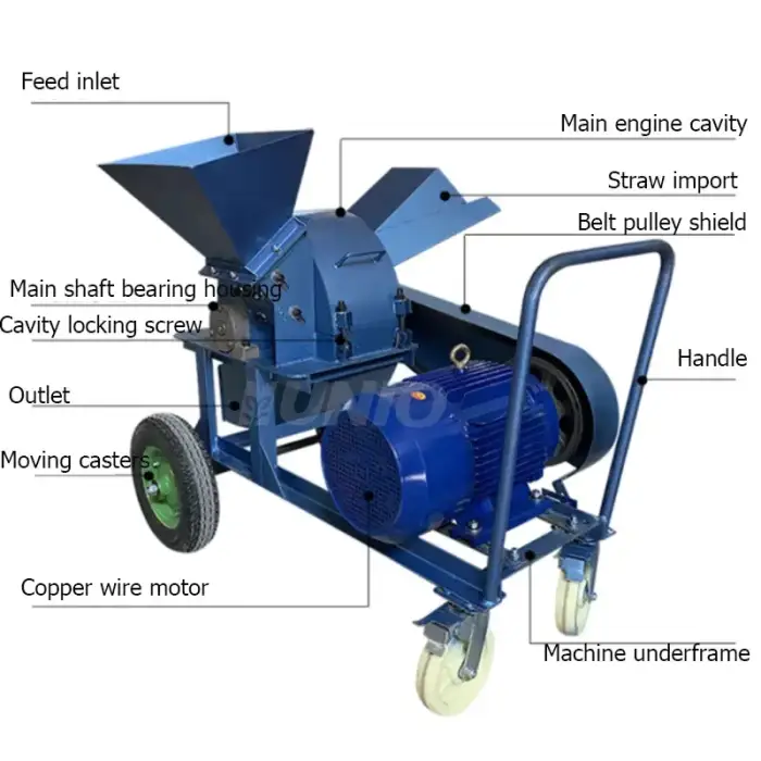 Multi-Purpose Electric Wood Crusher Machine Shredder Wood Crusher Sawdust Making Machine