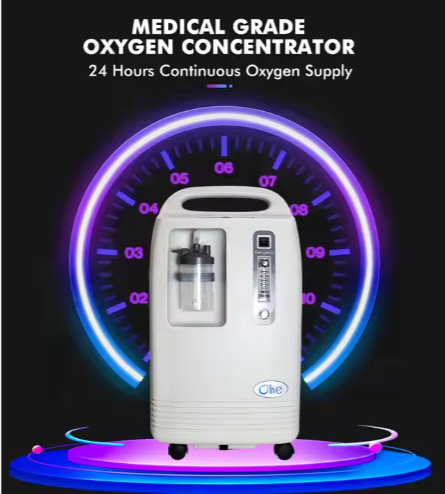 Olive CE Approved 5L Portable High Flow Oxygen Concentrator And 10L Medical Device