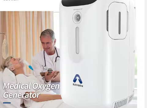 New 1L Mini Portable Rechargeable Oxygen Concentrator For Travel Pulse Therapy Device