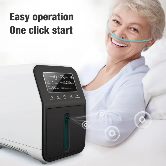 1-9L/Min 96%-30% Portable Adjustable Oxygen Concentrator For Home Travel And Outdoor