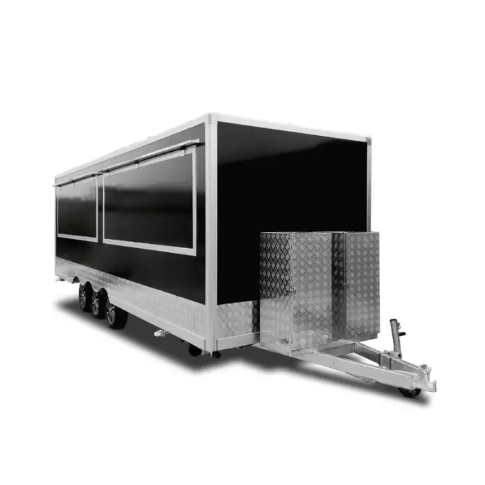 Standard Food Truck Mobile Fast Food Cart Trailer Customized American Kitchen Truck