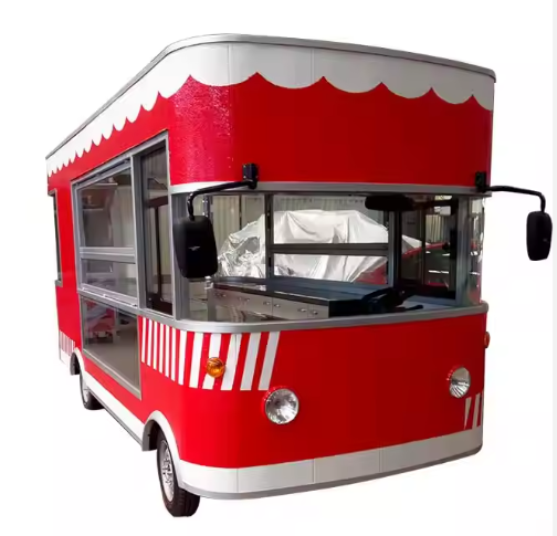 Standard Food Truck Mobile Fast Food Cart Trailer Customized American Kitchen Truck