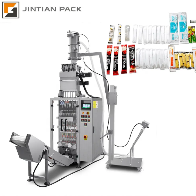 Automatic Multi Lane Sachet Filling And Packaging Machine Multi-Lane Powder Incense Stick Packing Machine 4 Line 6 Line