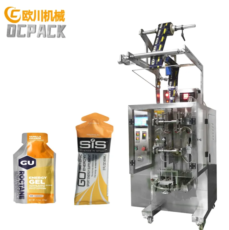 High Precision Ketchup /Jam / Coconut Oil / Irregular Energy / Gel Shaped Bags Liquid Packaging Machine