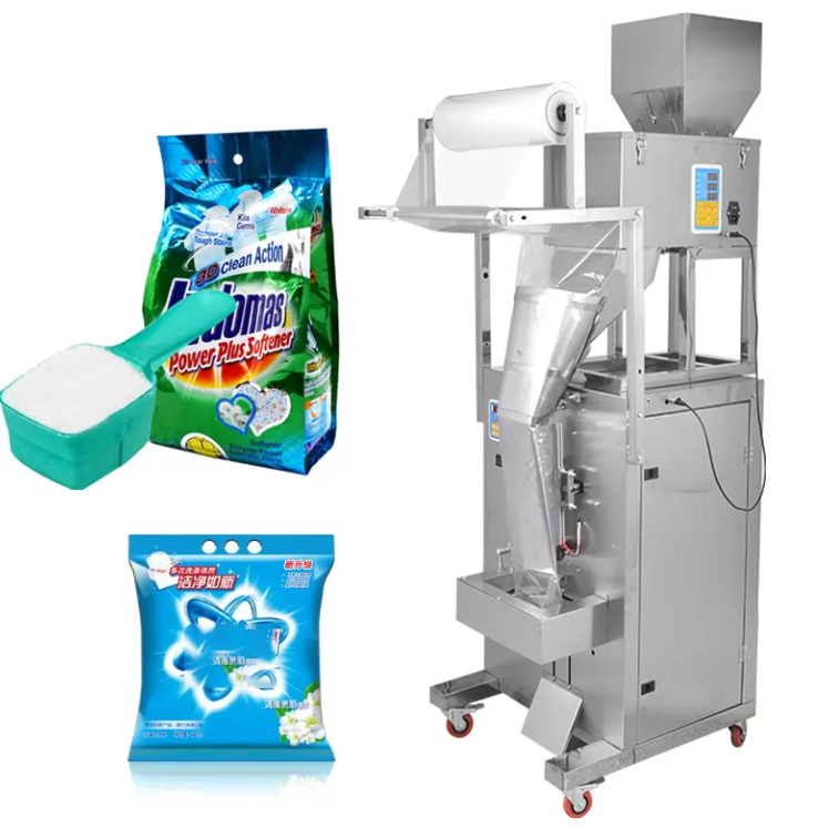 100G 15G 1Kg 2Kg 5Kg Automatic Laundry Detergent Washing Powder Bag Filling And Packing Packaging Machine For Small Business