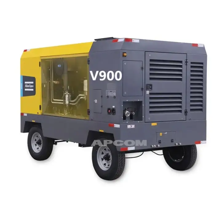 Diesel Portable Screw Air Compressor For Mining Quarry High Pressure 25Bar 360Psi 800CFM