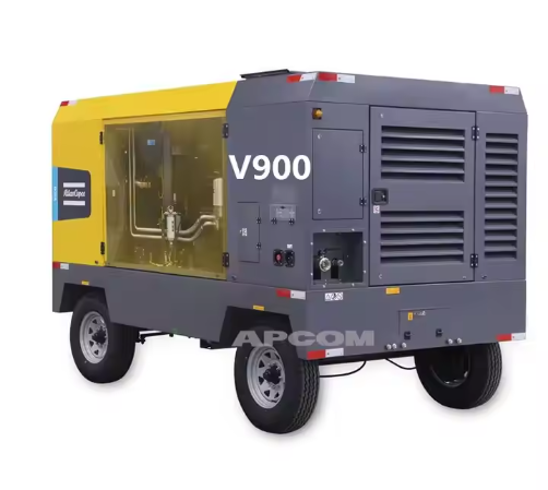 Diesel Portable Screw Air Compressor For Mining Quarry High Pressure 25Bar 360Psi 800CFM