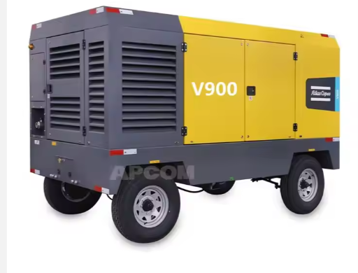 Diesel Portable Screw Air Compressor For Mining Quarry High Pressure 25Bar 360Psi 800CFM