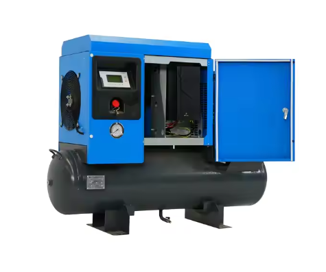 Portable Screw Air Compressor With Air Tank 3.7kw 5hp