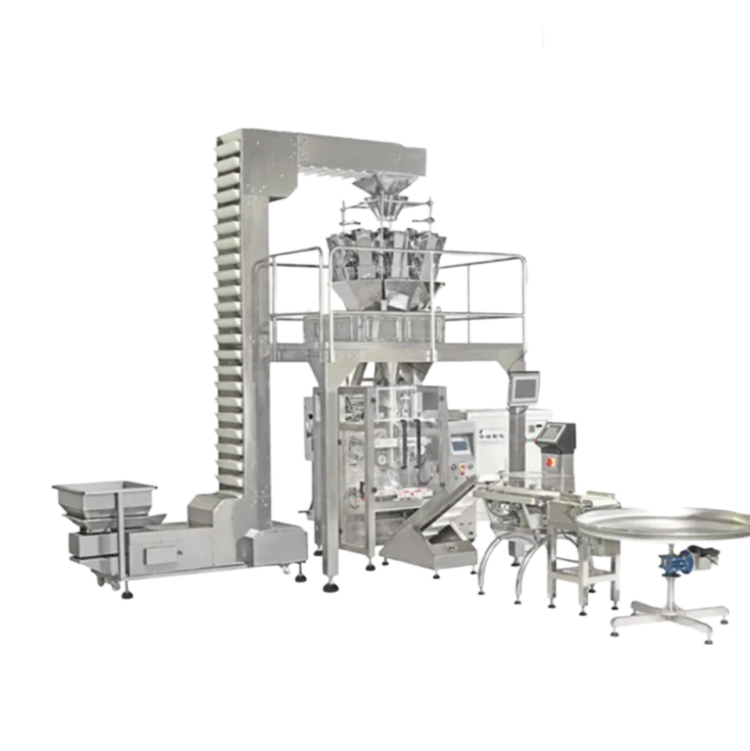 500G 1Kg Snack Oatmeal Cereals Popcorn Multi Function Gusseting Bag Packing Machine With Multihead Weigher