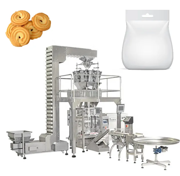 500G 1Kg Snack Oatmeal Cereals Popcorn Multi Function Gusseting Bag Packing Machine With Multihead Weigher