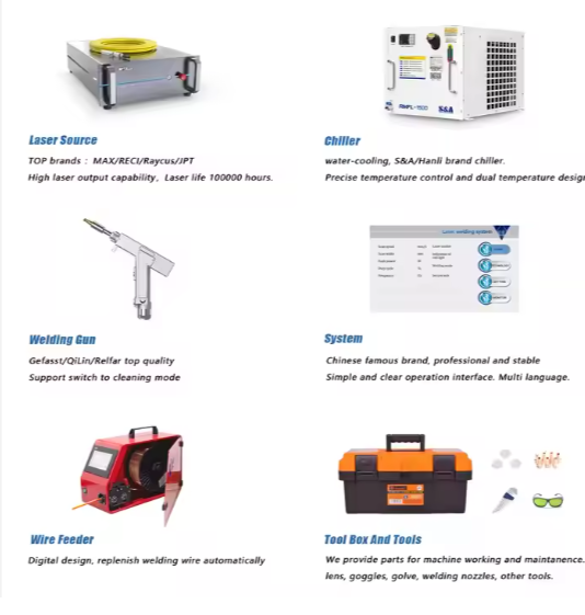 Portable Laser Welding Machine 2000w Fiber 3 In 1 Handheld Laser Welder 1000w