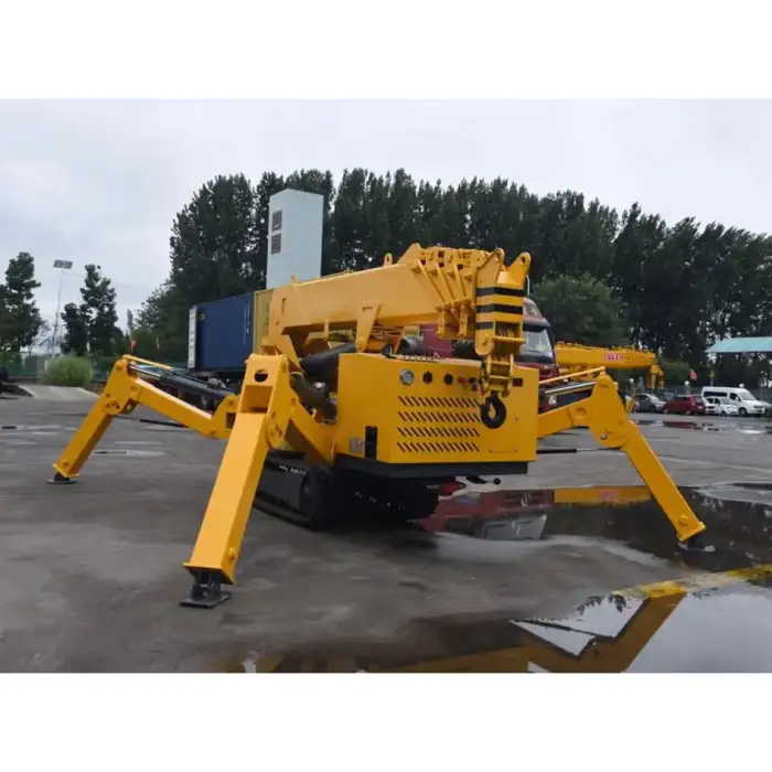 Construction Telescopic Portable Spider Crane Foldable Lifting Hydraulic Outrigger Crawler Mobile Mini Crane