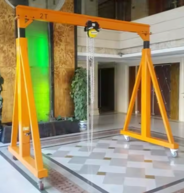 Customized Mobile Gantry Crane Hot Selling Portable Small Gantry Crane With Electric Hoist