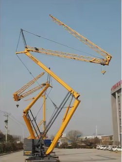 Mobile Tower Crane For Sale Building Overhead Mini Folding 1 Ton CE Provided Bearing Truck Mounted Tower Crane