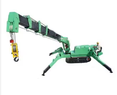 Construction Lift Crane Mini Diesel Hoist With 1 Ton Capacity Portable Mini Mobile Crane For Sale