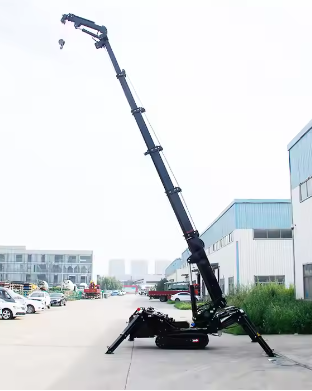 1.2/3/8 Ton Electric Lift 360 Degree Spider Crane Remote Control Mobile Telescopic Crawler Hydraulic Fly Jib Crane