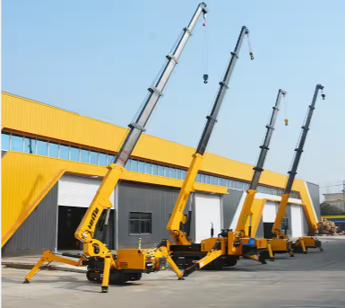 Spider Crane Portable Floor Hydraulic Small Crane For Warehouse Construction Lifting Equipment Mini Hoist Cranes