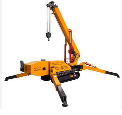 Manufacturer 8 Ton Portable Construction Spider Crane For Sale Customizable