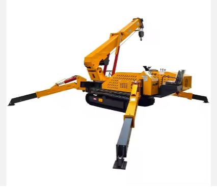 Manufacturer 8 Ton Portable Construction Spider Crane For Sale Customizable