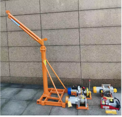 Hot Selling 180 Degree Rotation 200kg Mini Construction Lift Portable Crane