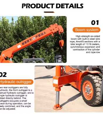 Forklift Mini Concrete Hoist Industrial Construction Portable Crane 4 Ton Small Lift Crane Machine