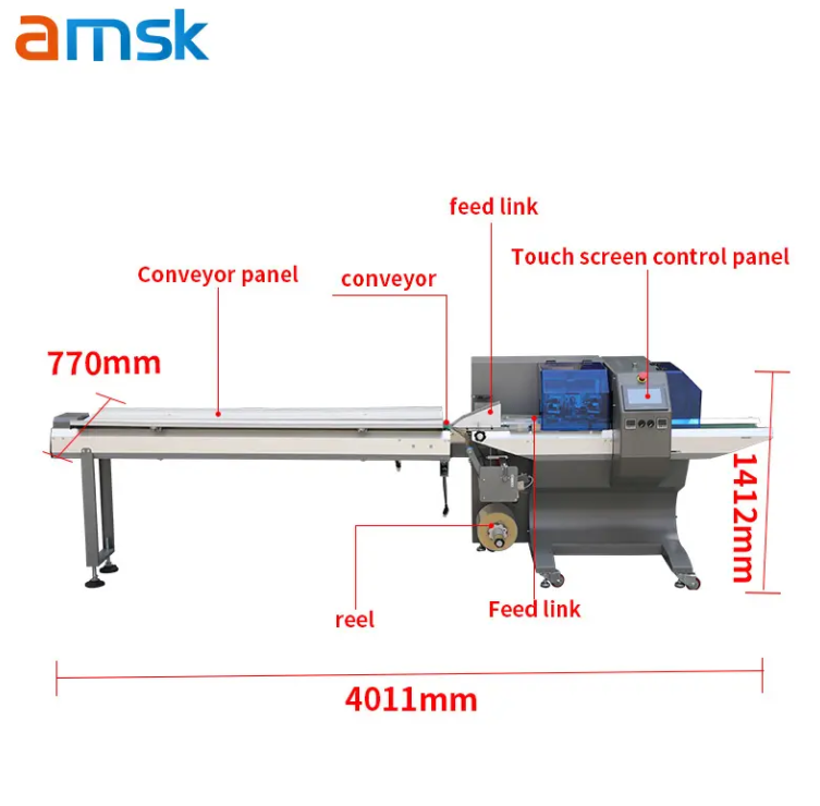 350 Model Up/Down Bag High-speed Three-servo Drives Candy, Cookies, Hardware Fruit Dryer Multi-functional Packaging Machine