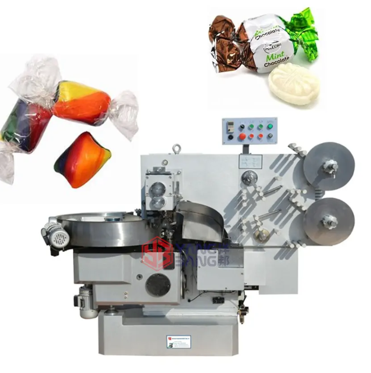 YB-600S High Technology Gum , Toffee, Soft Gummy, Candy, Taffy Cut and Wrap Double Twist Candy Wrapping Machine