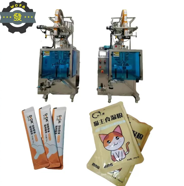 Automatic Pet Food Meat Packaging Machine Small Wet And Dry Cat Strip Packaging Equipment