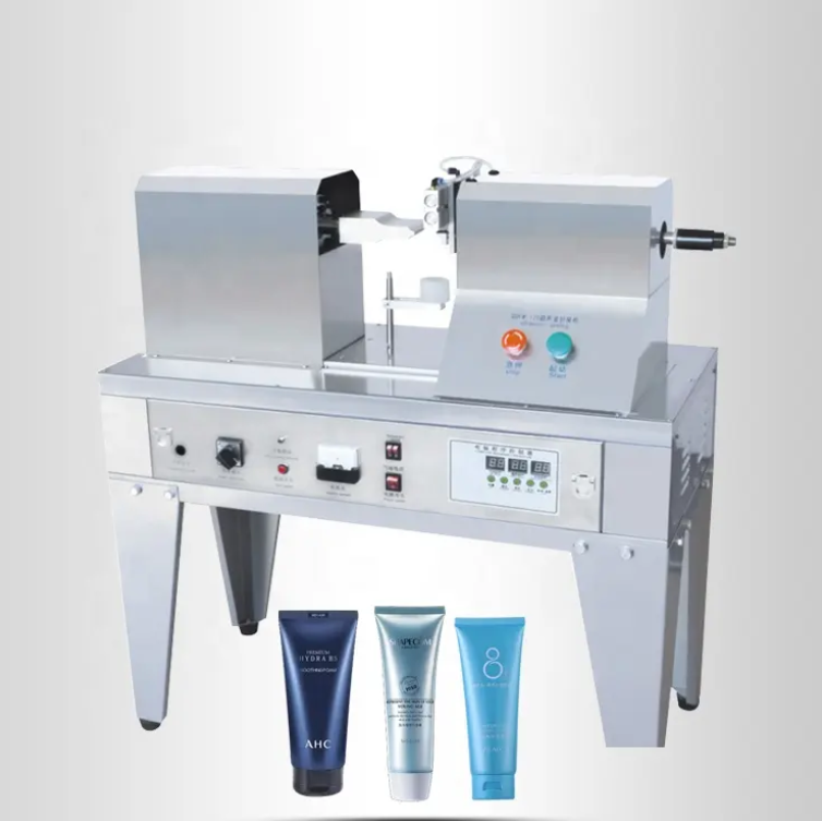 Manual Semi Automatic Ultrasonic Plastic Cosmetic Hand Cream Lotion Soft Tube Sealer Sealing Cutting Machine