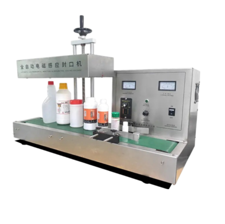 Automatic Aluminum Foil Sealer Continuous Induction Plastic & Glass Jar Bottles Gasket Sealing Machine