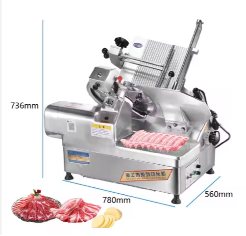 2023 Hot Sale commercial bacon frozen meat slicer automatic sausage frozen meat slicer