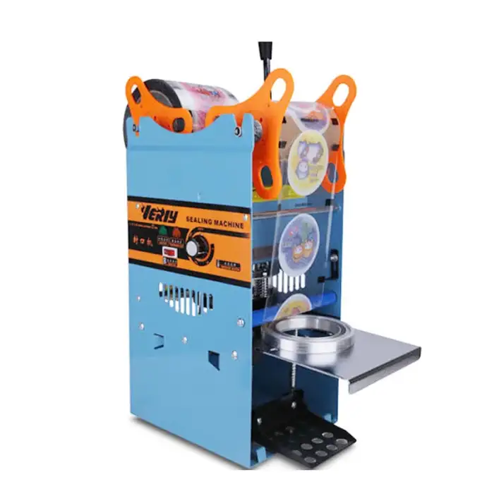 Bubble Tea Sealing Machine Boba Tea Cup Sealing Film Cutting Machine Sealer