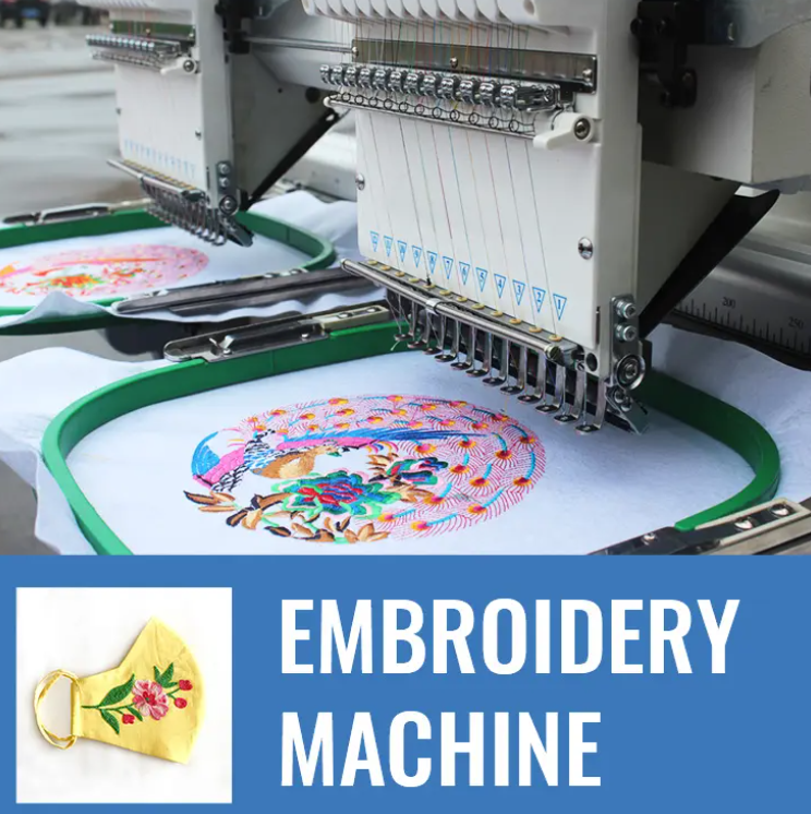 Computerized 7 Multi Needle Head Bordadora Industrial Commercial Craft SWF Home Automatic Embroidery Machine for T-Shirt Tshirt