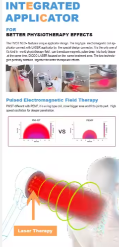 Magneto Therapy Pmst Laser Physiotherapy Machine Extracorporeal Machine Magnetic Magneto Shockwave Therapy Device