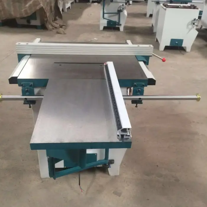 Woodworking panel 45 degree 90 degree sliding table circular cutting off board mobile worktable saw machine