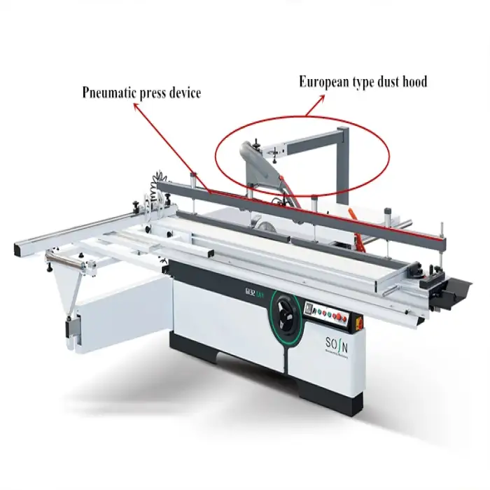 Multi-Function 45/90 Degree Panel Furniture Cutting Saw Electric Lifting Sliding Table Panel Saw Machine