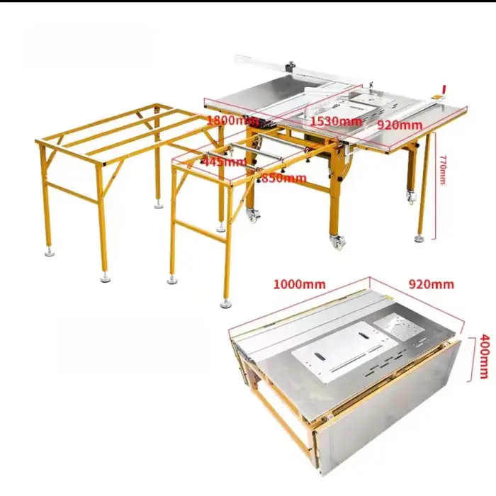 Sliding Table Saw Woodworking Machine Mini Electric Table Saw