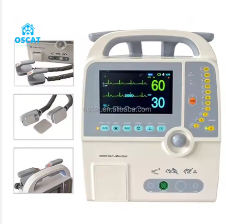 Cheap Medical Biphasic Automated External Defibrillator AED Defibrillator With Monitor