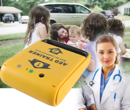 Portable Humanized Interface Defibrillator First Aid Medical Equipment Automated External Defibrillator