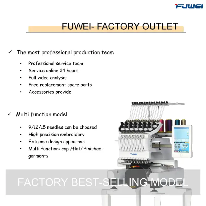 FUWEI Single Head Embroidery Machine – High-Performance And Easy To Operate