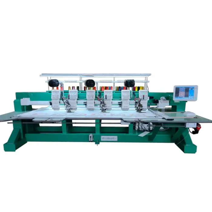 6 Head Embroidery Machine Industrial Commercial Sequins Beaded Embroidery Machine