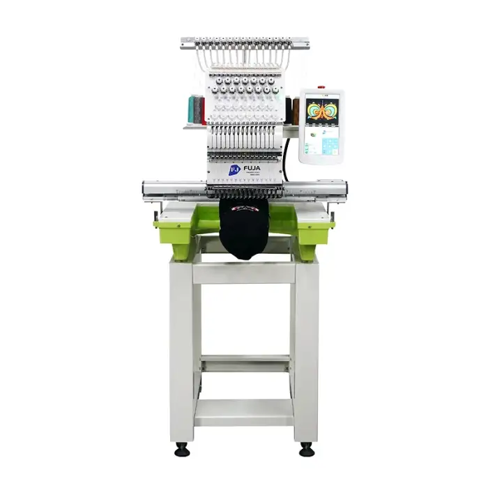 Multifunctional Single Head 12/15 Needles Computerized Embroidery Machine