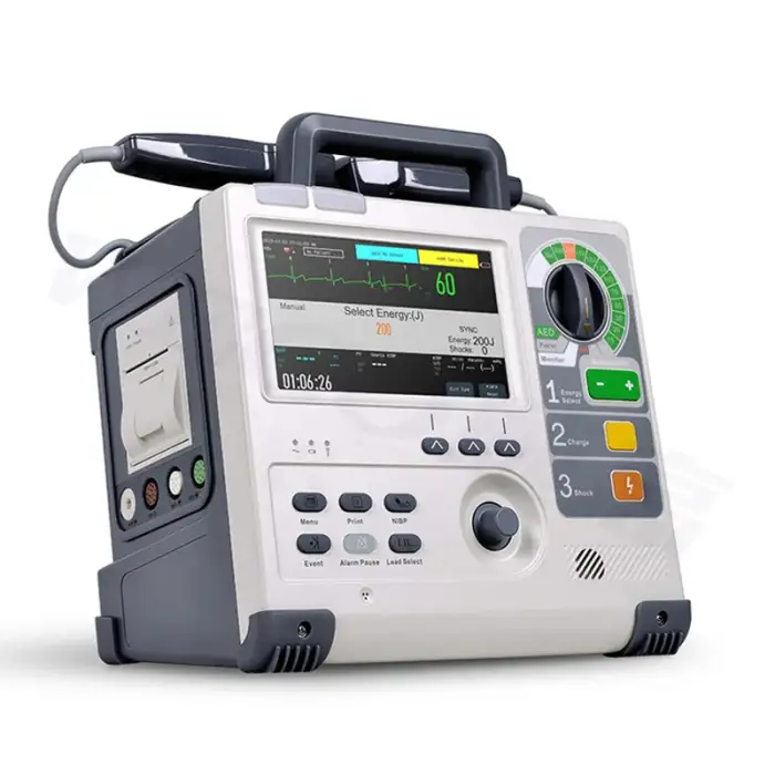 Portable Defibrillator Monophasic Monitor External Defibrillator Analyzer