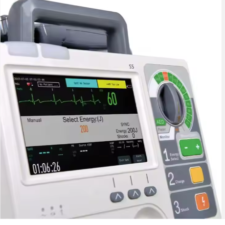 Hospital Medical Equipment Portable Monophasic Biphasic AED Automated External Defibrillator