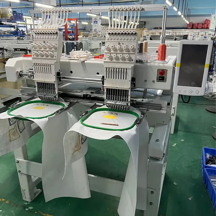 Double-End 12-Pin Automatic Industrial Embroidery Machine Embroidered Dress Machine Brand Embroidery Machine