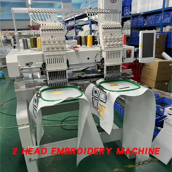 Double-End 12-Pin Automatic Industrial Embroidery Machine Embroidered Dress Machine Brand Embroidery Machine