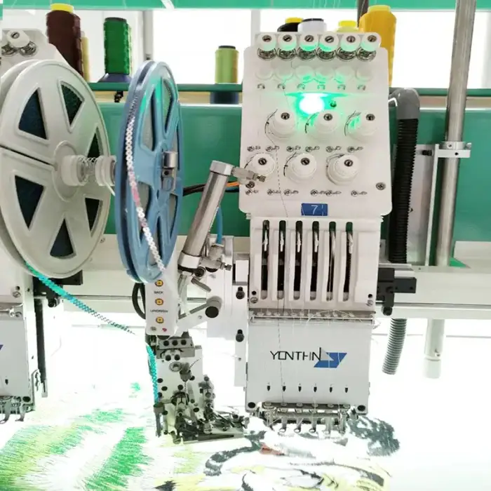 Single Head Sequin Embroidery Machine Computerized With 12/15 Needle MT 1501 High-Accuracy Multi Function