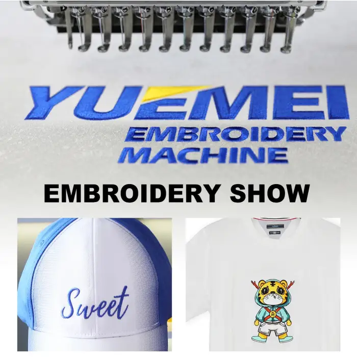 2 Head 3D Flat Computer Embroidery Machine For Sale