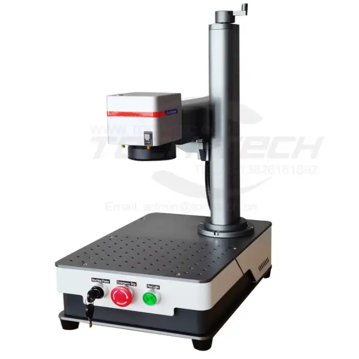 30W 50W 60W  portable Fiber Laser Engraving Marking Machine For Jewelry Metal Plastic